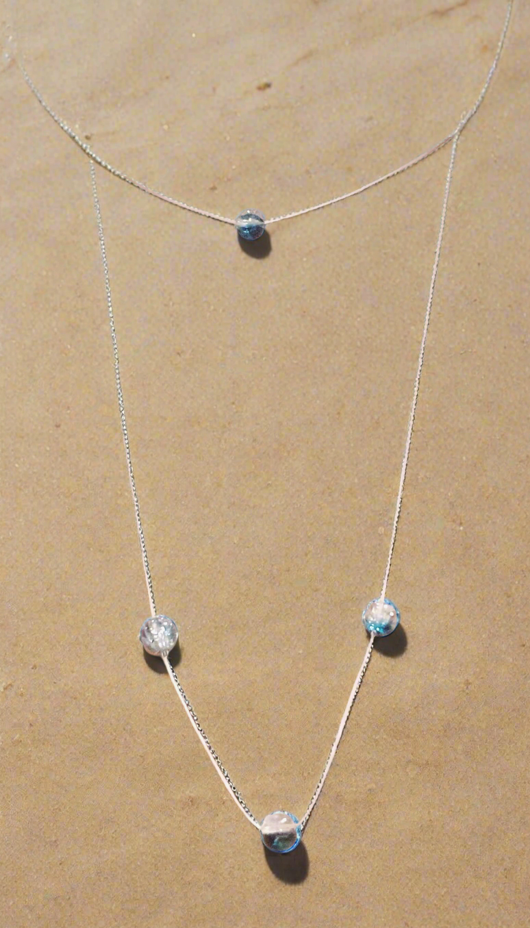 Collier à perles en verre