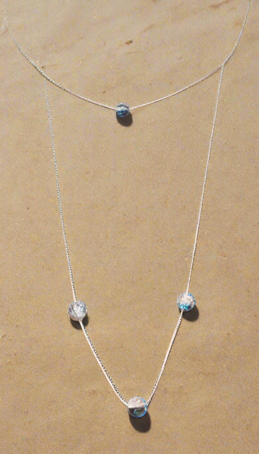 Collier à perles en verre